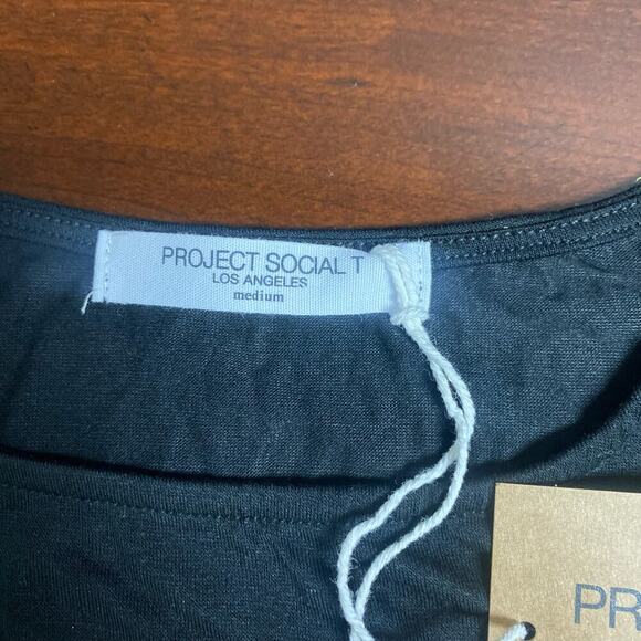 PROJECT SOCIAL T Aubrey Top In Black Size M - Picture 5 of 5